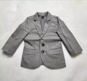 NEW TODDLER BOYS 2 J CREW CREWCUTS LUDLOW SUIT JACKET IN STRETCH CHINO GRAY - Picture 1 of 6