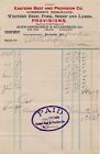 1905 Letterhead Eastern Beef And Provision Co A W Chapin Monson Me