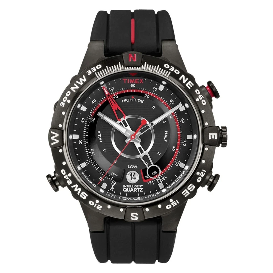 Timex Expedition North Tide Temp Compass 45mm Black Stainless Steel Watch T2N720 - image 1 of 2