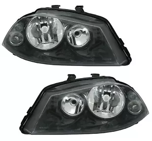 Für Seat Ibiza 6L Cordoba 2002- Scheinwerfer Schwarz Klarglas H3 H7 LINKS RECHTS - Bild 1 von 4