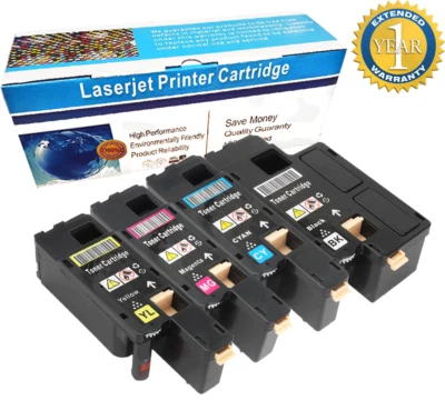 4 Pack 1250 Toner Cartridge For Dell Laser 1250c 1350cnw 1355cn 1355w 1355cnw - Image 1 of 3