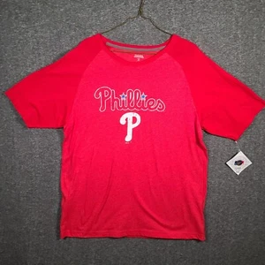 Stitches Cooperstown Collection MLB Philadelphia Phillies Spell Out T-Shirt XL - Picture 1 of 12