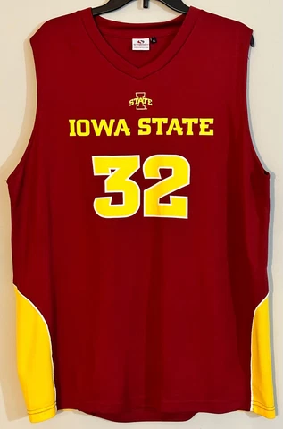 Iowa State Cyclones Basketball Jersey Men's Size XL Red #32 I-State Sleeveless Cover
