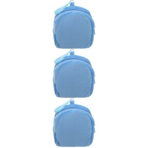 Set of 3 Tiny Wallet Keychain Plush Coin Purse Girl Child Miss - Picture 1 of 12