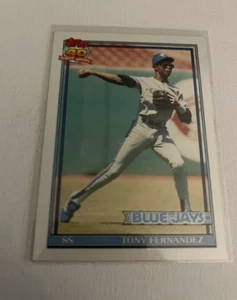 Tony Fernández Toronto Blue Jays 1991 Topps -40th #320 envío gratuito - Imagen 1 de 2
