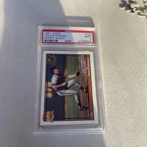 1991 Topps Desert Shield #128 TRAVIS FRYMAN PSA 9 TIGERS - Picture 1 of 2