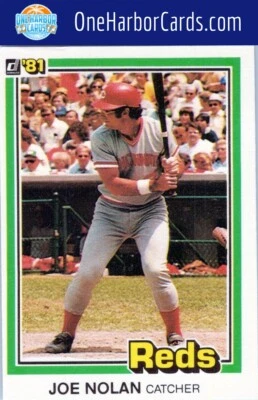 1981 Donruss Cincinnati Reds #302 Joe Nolan - Image 1 of 2
