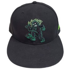 Eugene Emeralds Sasquatch Hat 7 5/8 Cap 59Fifty Green Black New Era Minor League