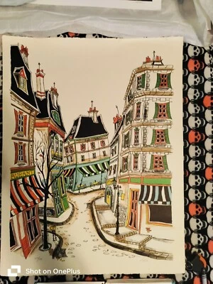 T. Tsanz "Gallery & Pub Limited Edition Lithograph Numbered And Signed - Imagem 1 de 3