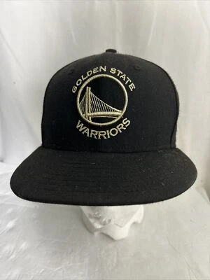Gorra Golden State Warriors New Era 59Fifty parche negra ajustada era 7 1/4 Foto 1 de 4