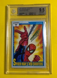 1991 Marvel Universe #131 Spider-Man's Web Shooters BGS 9.5 GEM MINT - Picture 1 of 4