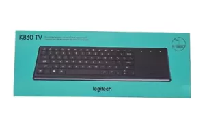 Oryginalny telewizor Logitech K830 Bezprzewodowa podświetlana klawiatura Touchpad - amerykański angielski - Zdjęcie 1 z 6
