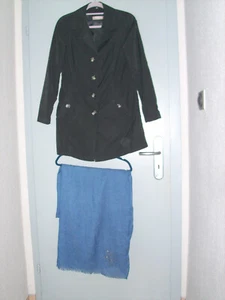 Sommermantel vonTHOM by Thomas Rath in Gr. 34, schwarz, Tuch in blau- sehr gut - Bild 1 von 4