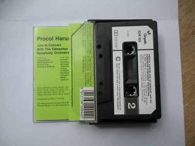 PROCOL HARUM - LIVE In CONCERT With EDMONTON ORCH.(CHRYSALIS ZCHR1004) Cassette - Image 1 of 2