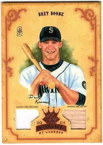Bret Boone 2004 Donruss Diamond Kings Bronze Materials Bat Jersey 68/100