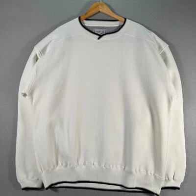 Sudadera térmica de cuello redondo Santee vintage para hombre XL blanca cómoda polar pesado Foto 1 de 4
