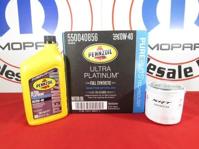 DODGE CHRYSLER JEEP 6.4L 7QT Full Syn Pennzoil Motor Oil & SRT Filter MOPAR - Image 1 of 4