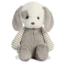 Ebba 13" Grayson, Light Gray Super Soft Plush Dog Puppy Stuffed Animal Toy