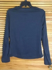 Womens Size XL Dark Gray Cut Out Ribbed Long Sleeve Top CW-601 - Picture 1 of 5