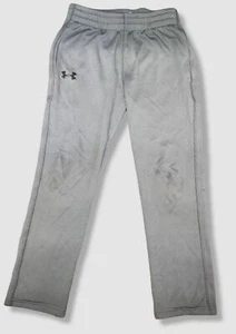 $30 Under Armour Kids Boys Gray Straight Stretch Logo Sweatpants Pants Size 6 - Picture 1 of 2