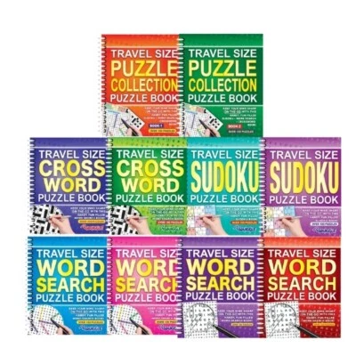 10 x Puzzles Books Spiral Word Search, Sudoku, Crossword Travel size £1.49/each - Image 1 of 4