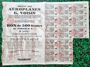 Dépt 92 Issy les Moulineaux 36 Bld Gambetta - Déco Ste des Avions G. Voisin 1928 - Bild 1 von 2