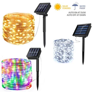 Solar Fairy Lights Outdoor Solar String Light Garden For Christmas Wedding Party - Picture 1 of 59