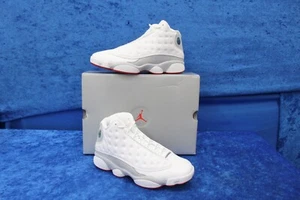 NEW 2023 Nike Air Jordan 13 Retro 414571160 White Wolf Grey US Size 10.5 Leather - Picture 1 of 17