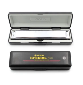 Mihwa Mundharmonika Special24 Nr.2500 Tonart C/C#/G/G#/A/A# 24 Löcher - Bild 1 von 2