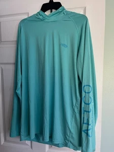 Aftco Sun Hoodie Angeln xl Aqua Herren - Bild 1 von 6
