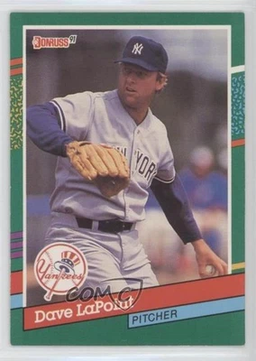 1991 Donruss Dave LaPoint (One White Stripe on Top Right Border) #481 - Image 1 of 2