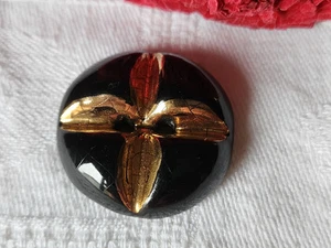 Collection Big Button Antique Ceramic 60th Black 2,9 CM D4G - Picture 1 of 5