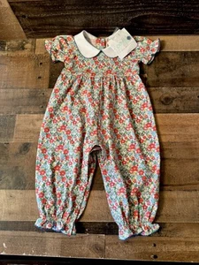 NWT Serendipity By Shrimp And Grits Girls Floral Longall Romper 18 Months - Picture 1 of 8