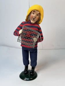 Vintage 2000 Byers Choice Carolers Mann mit Krabbenfalle OHNE BOX - Bild 1 von 8