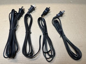 Electric Lamp-Radio-Small Appliance 6' Black Replacement Cord Polarized Plug - Picture 1 of 2