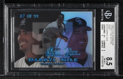 1999 Flair Showcase Row 1 Legacy Collection /99 Darryl Kile #133L BGS 8.5 — 第 1/2 张图片