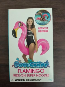 Pool Toys Pink Flamingo Ride-On Super Noodle Ages 6+ Holds Up To 200 Lbs NWT - Picture 1 of 4