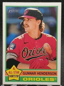 Gunnar Henderson 2025 Topps Heritage #174 Baltimore Orioles - Picture 1 of 5