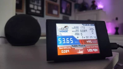 Nerd Miner v2 - Solo Bitcoin Miner - Lottery Miner - Crypto Miner - 2,8" Bildschirm - Bild 1 von 4