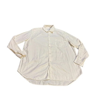 OUR LEGACY Shirting 50 Cream Cotton Button Down Long Sleeve Men's Shirt - Image 1 of 4