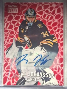 20/21 Metal Skybox Premium Retro Rubies Jonas Johansson Autograph - Picture 1 of 2