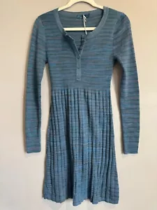 NEU PraNa Leeanra Kleid Blau Langarm Größe S - Bild 1 von 5
