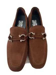 $575 New Salvatore Ferragamo Suede shoes men 6,made In Italy - Picture 1 of 7