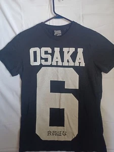 Superdry Shirt OSAKA 6 T-Shirt BLACK Logo Mens Large - Picture 1 of 6