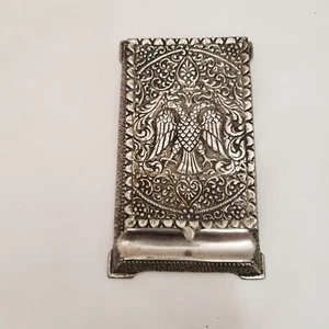 Vintage Desk Accessory Note Pad & Pencil Holder Greece Double Headed Eagle - Picture 1 of 7