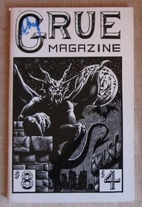 GRUE MAGAZINE #8 - 1988 horror fanzine - Thomas F. Monteleone - Picture 1 of 2