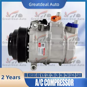 A/C AC Compressor for Mercedes Benz W202 S202 C208 A208 C200 C250 CLK320 CLK430 - Picture 1 of 6