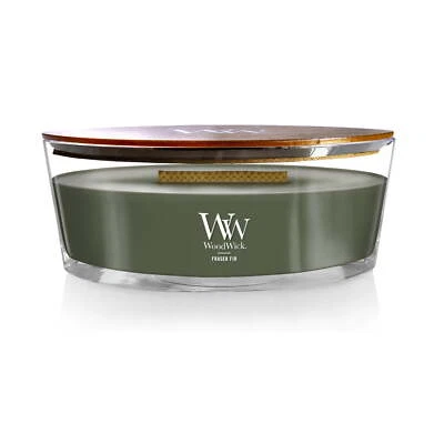 Vela perfumada WoodWick Ellipse, abeto Fraser, 16 oz Foto 1 de 4