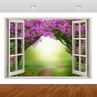 Nature Lilac Purple Flowers Magic 3D Mural Decal Wall Sticker Poster Vinyl S235