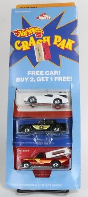 HOT WHEELS CRASH PAK - 3 CAR SET OF TWO CRACK UPS AND ONE FLIP OUT! - Bild 1 von 4